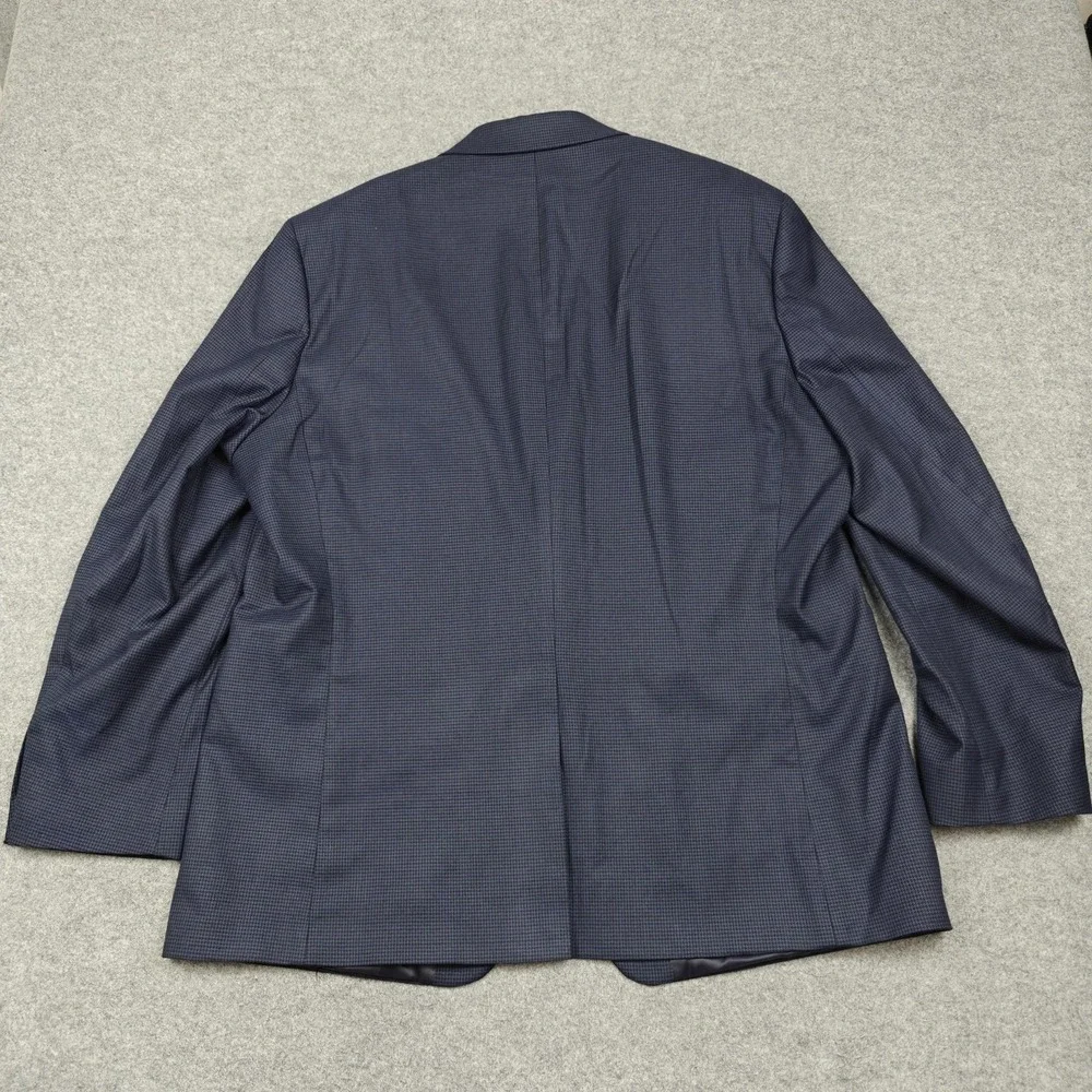 Lauren Ralph Lauren Blazer Mens 48L Blue Check Two Button Sport Coat Jacket
